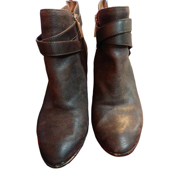 Louise et Cie Ankle boots Brown Leather size 9 - Picture 3 of 7